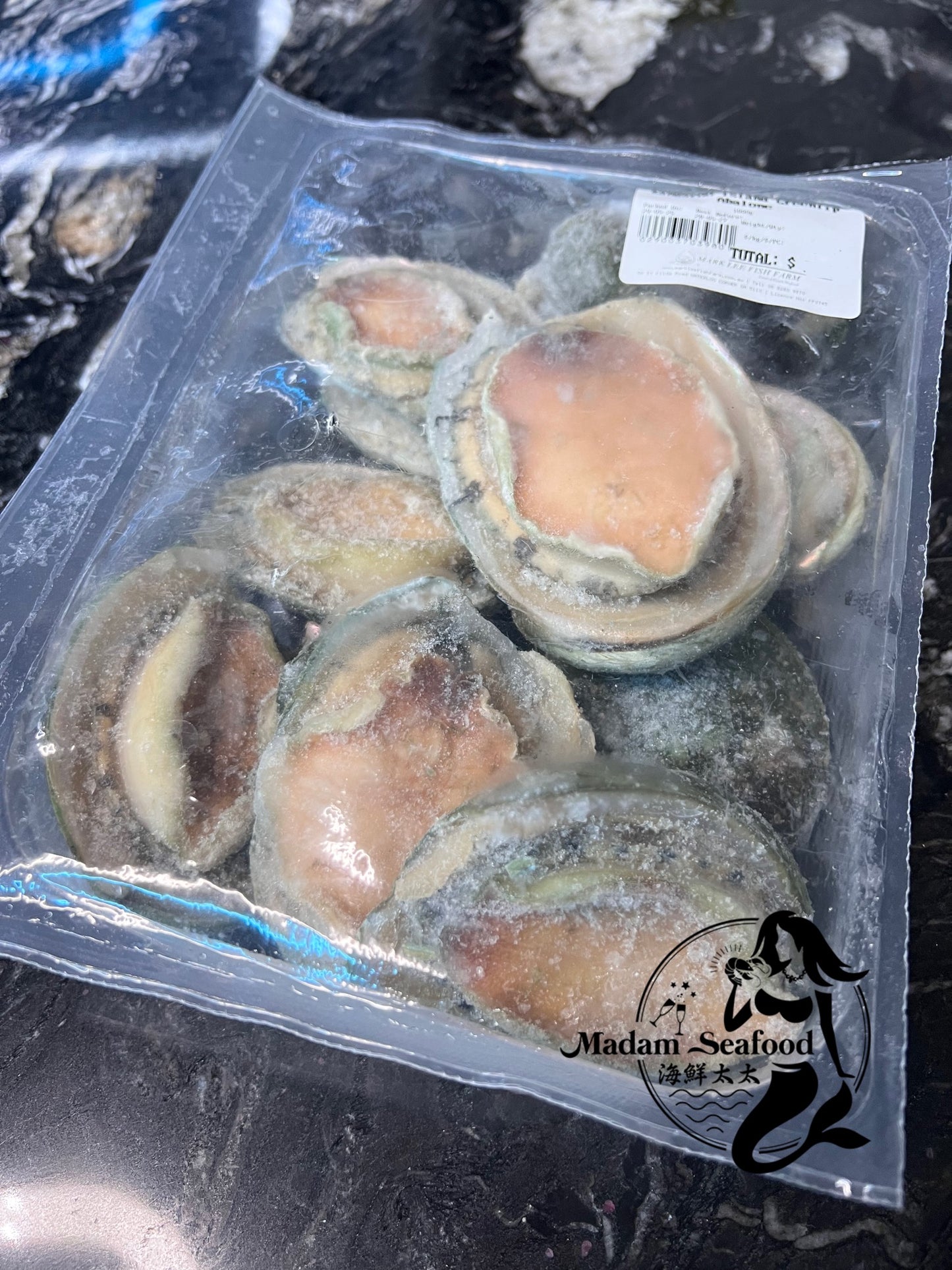 Yumbah Baby Greelip Abalone (frozen)