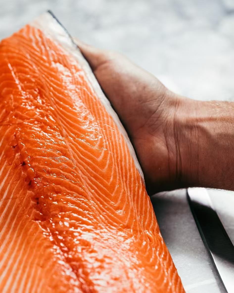 Fresh Sashimi Grade New Zealand King Salmon (Skin off)