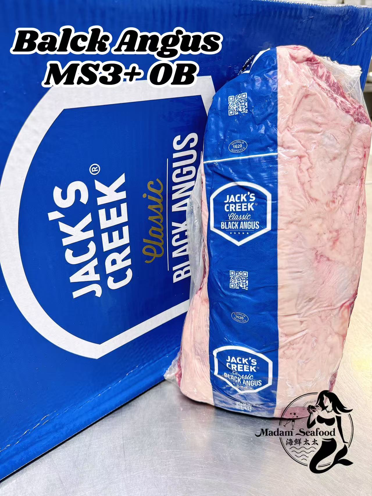 Jack's Creek Black Angus MS3+ Oyster Blade